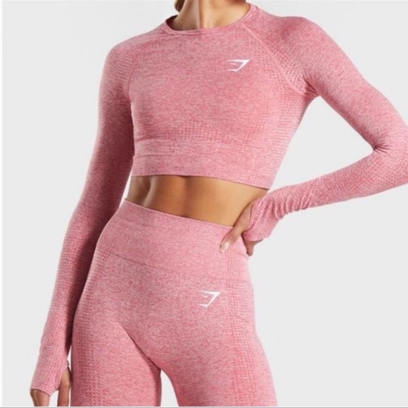 Gymshark Tops - Gymshark Seamless Long sleeve Top Size Small